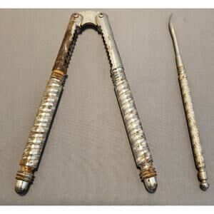 Vintage HMQ 5" Nut Cracker/Sheller and Pick - used